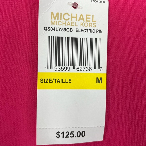 NWT Michael Kors Pink Fly Away Sleeveless Blouse Sz M - Picture 4 of 10